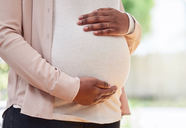 Black mother pregnant