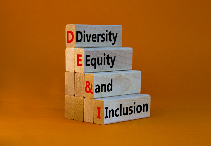 Blocks that read diversity equity and inclusion