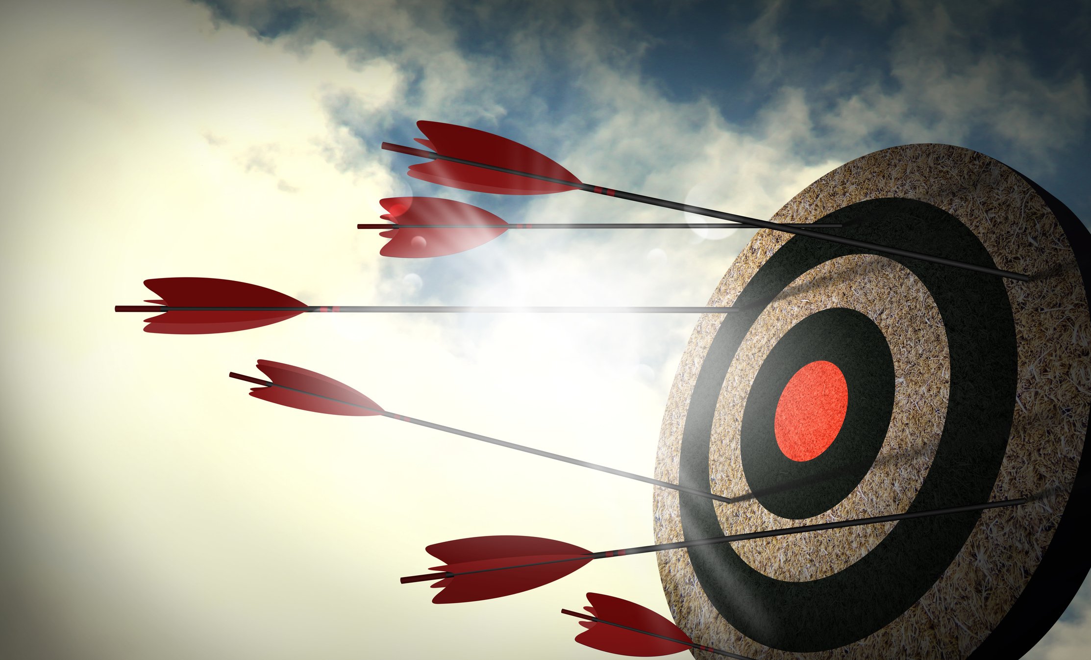 Graphic showing arrows missing the bullseye on a target