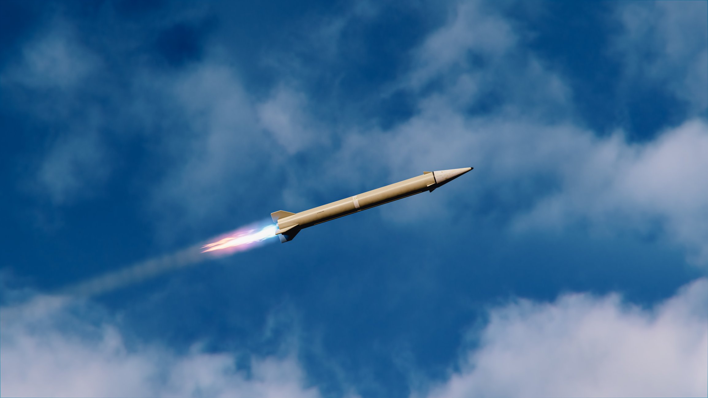 missile flying through the air