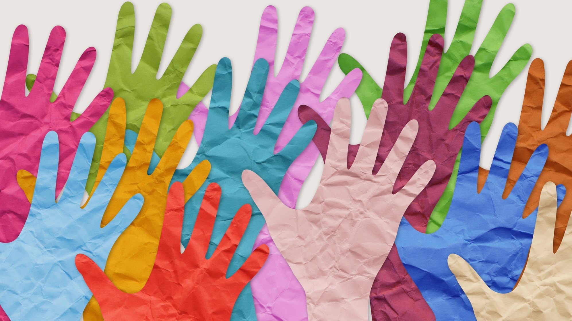 DEI diversity colors hand hands