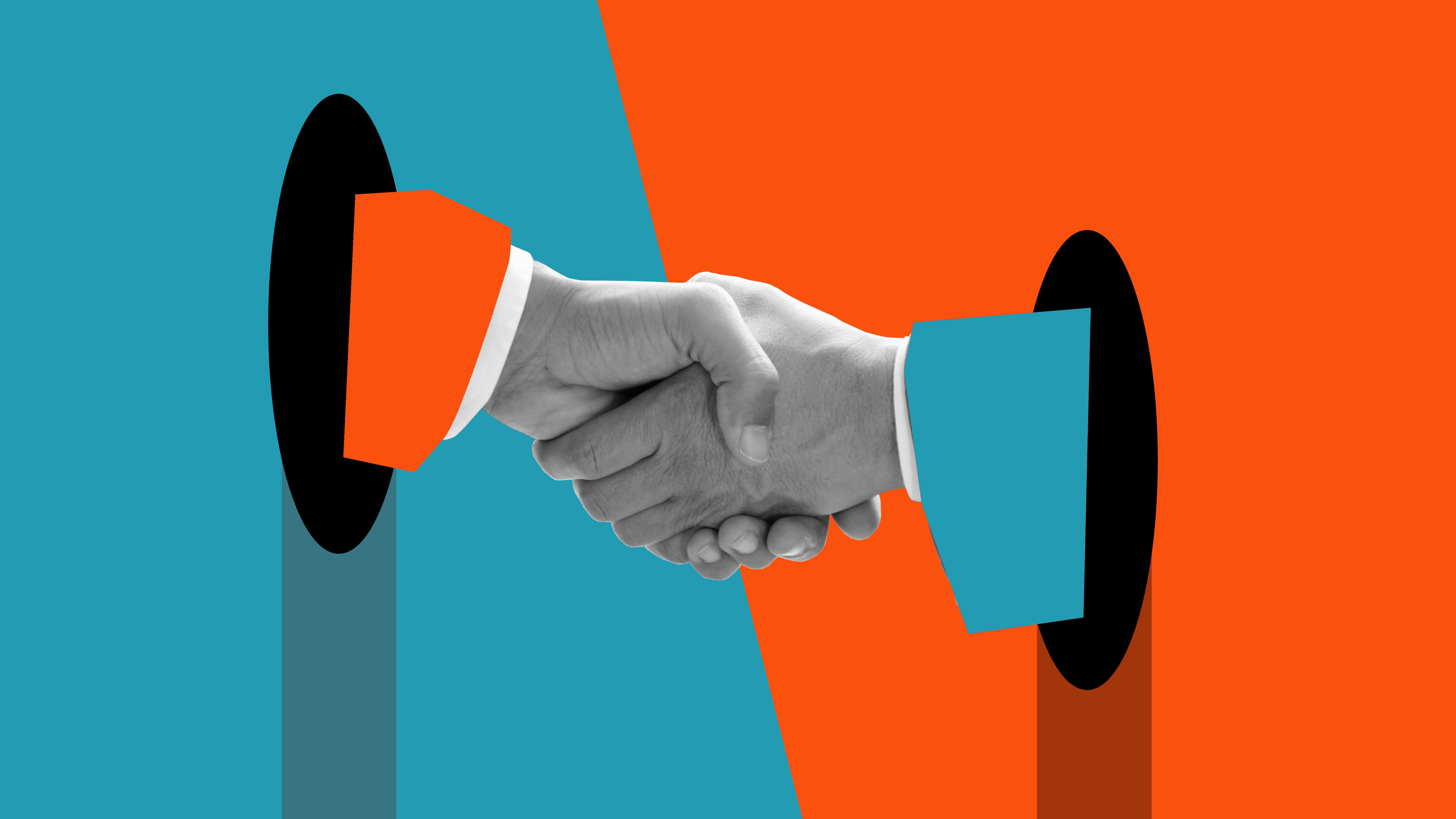 deal handshake business cooperation partnerships