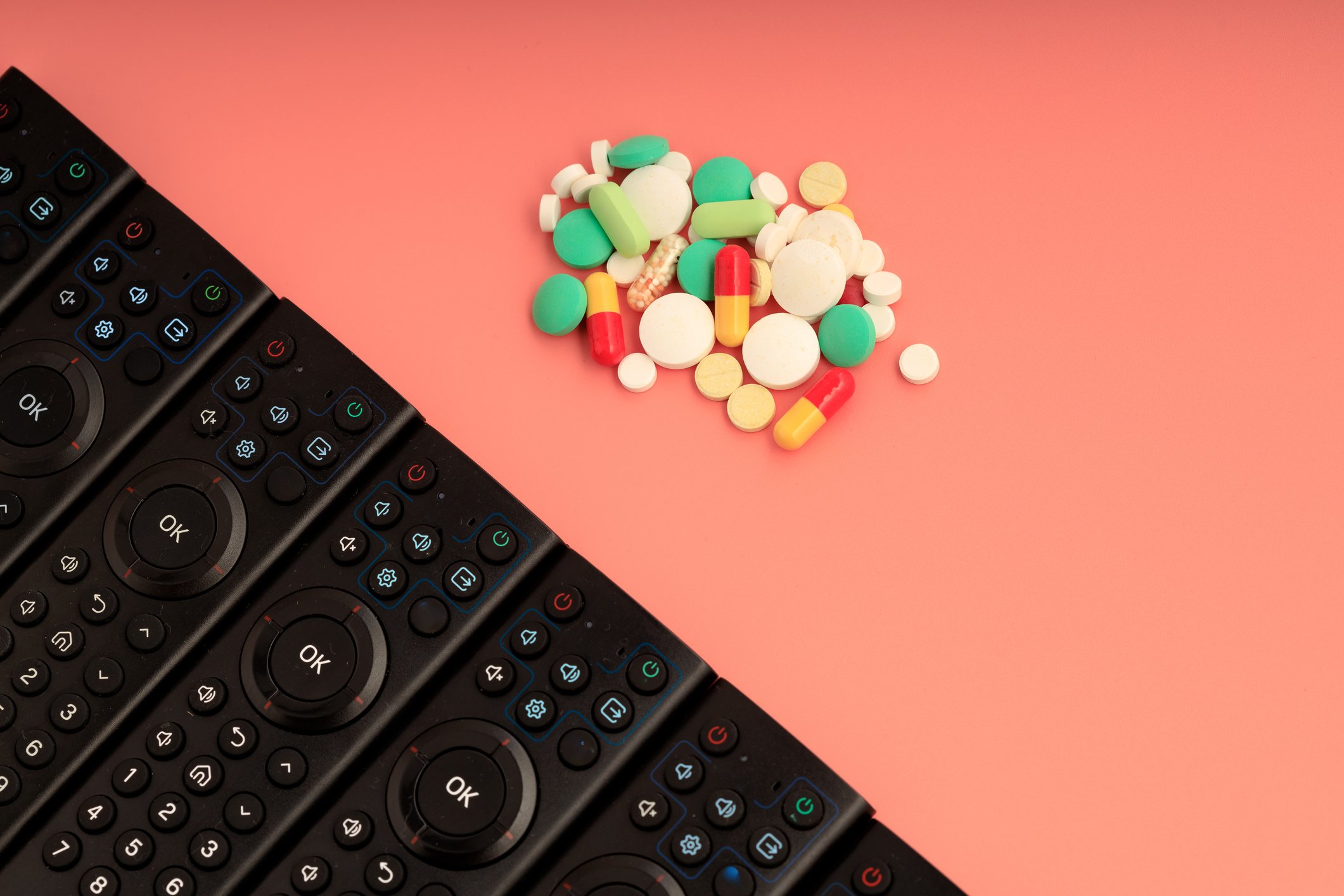 TV remote drug ads