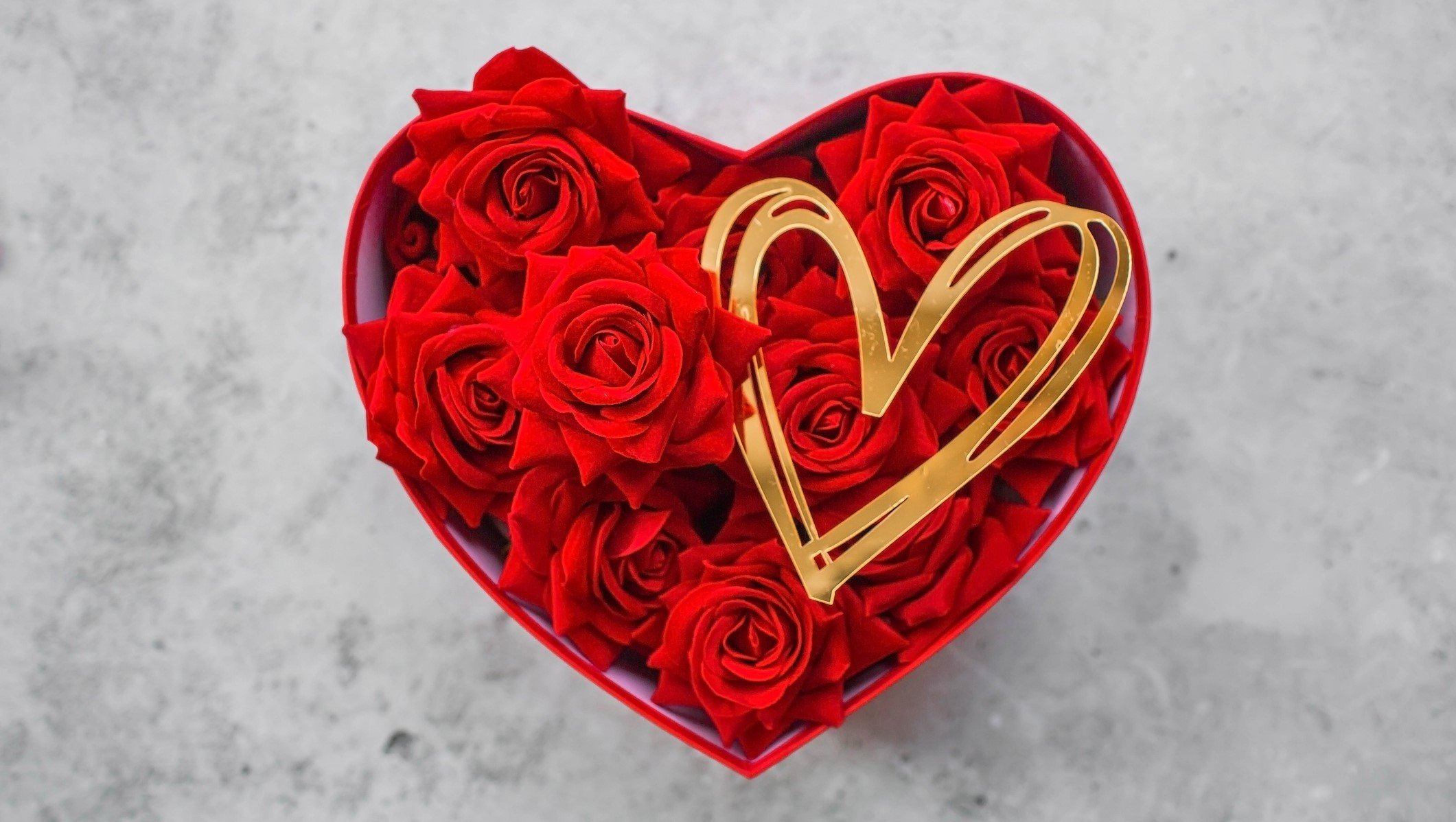 valentines love heart rose
