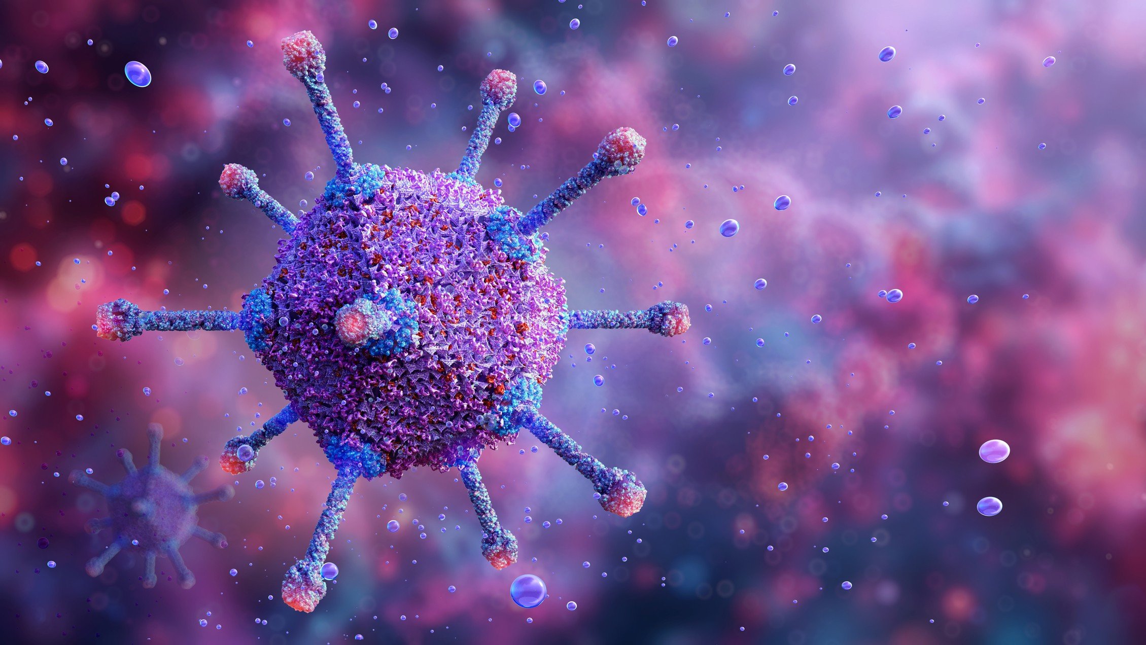 denovirus transmission replication treatments 3D scientific illustration