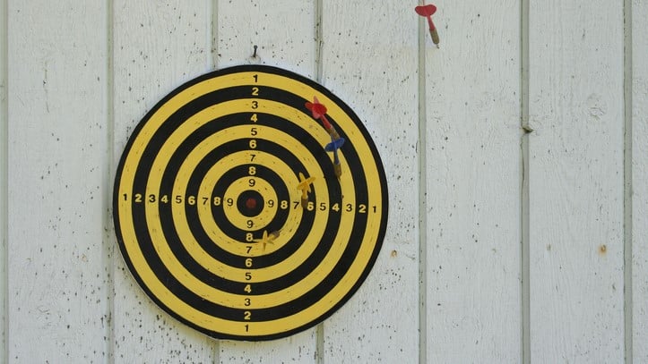 bullseye darts target