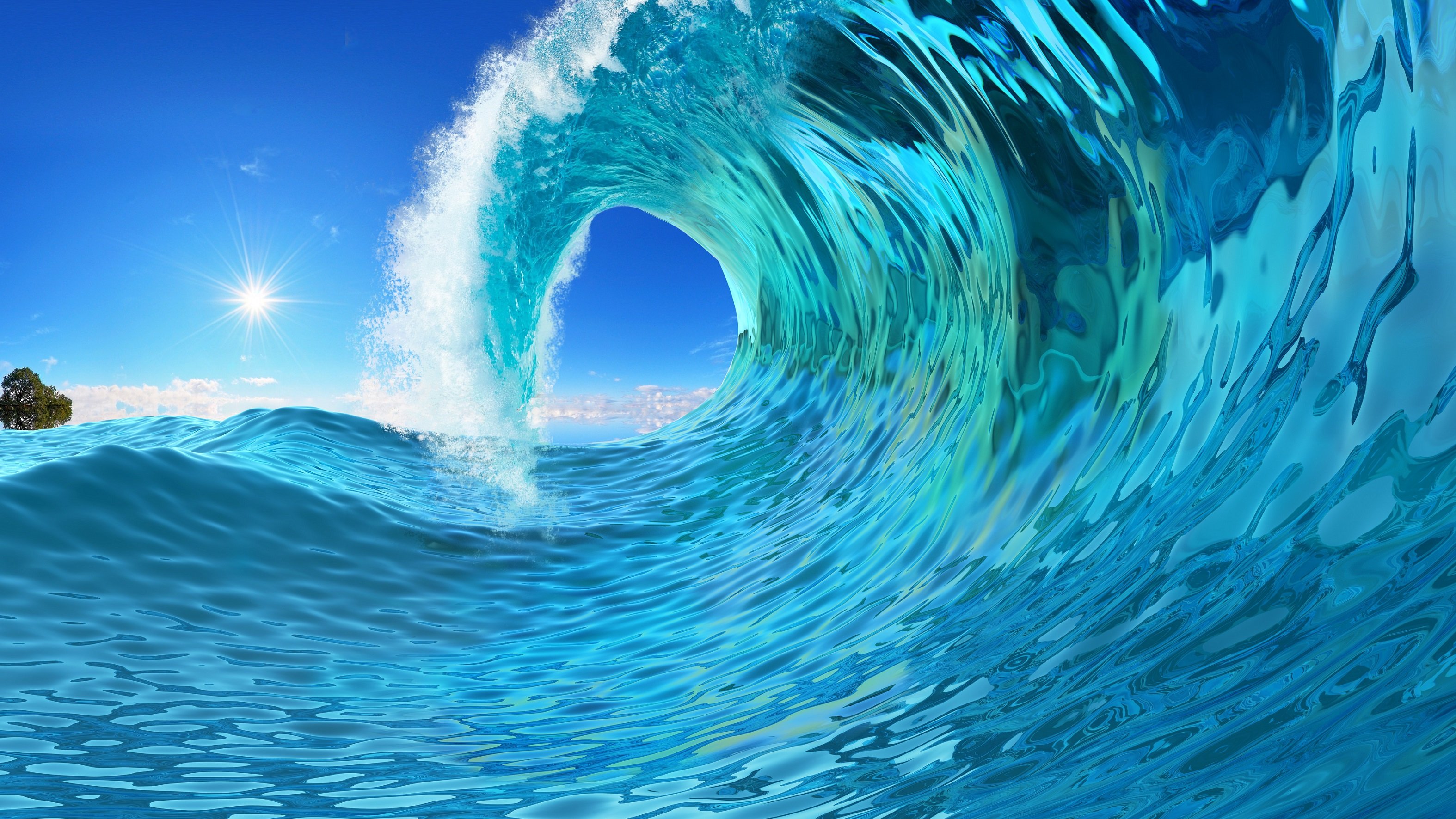 ocean wave curl