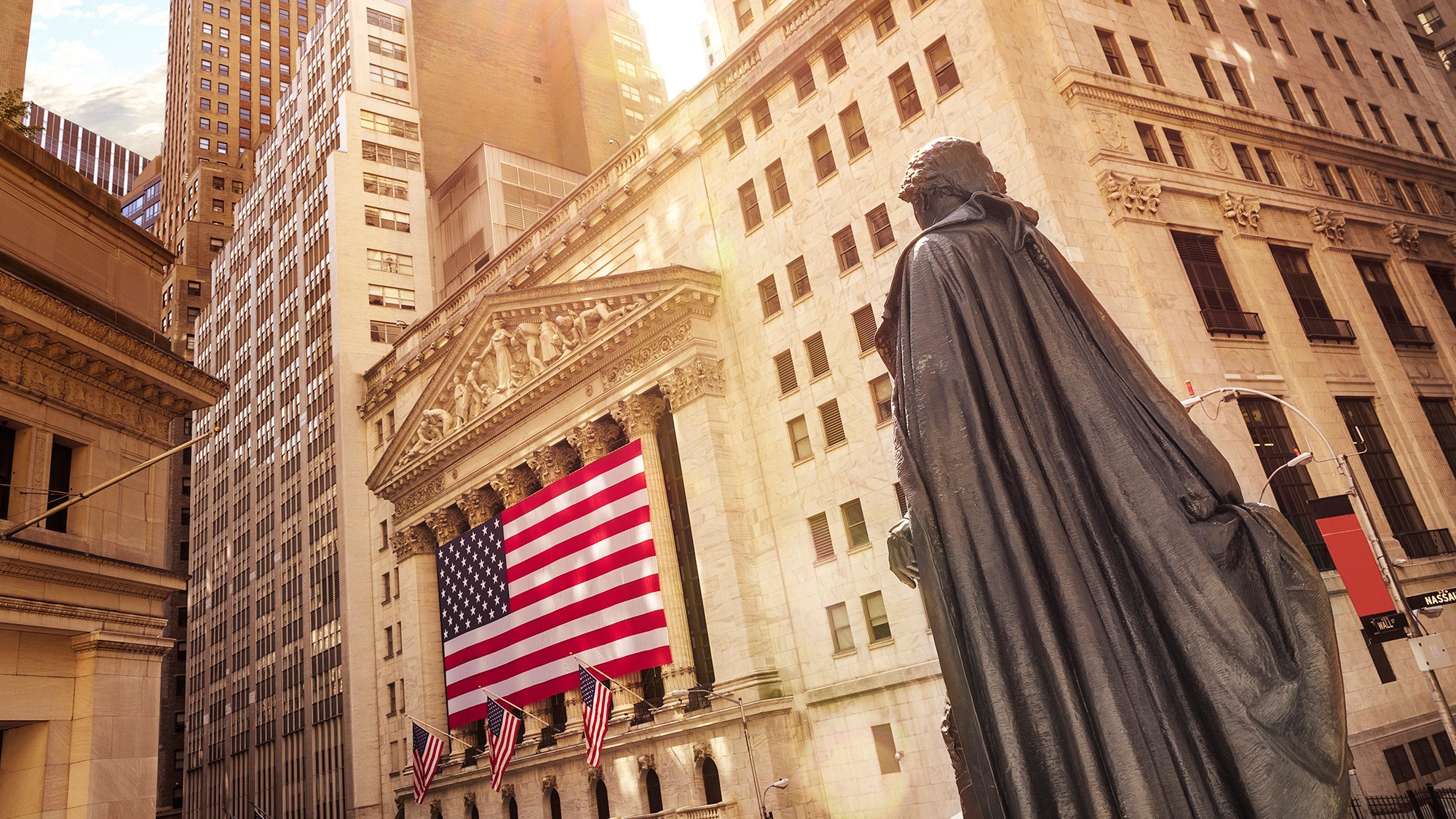 Wall Street stock exchange new York shares market