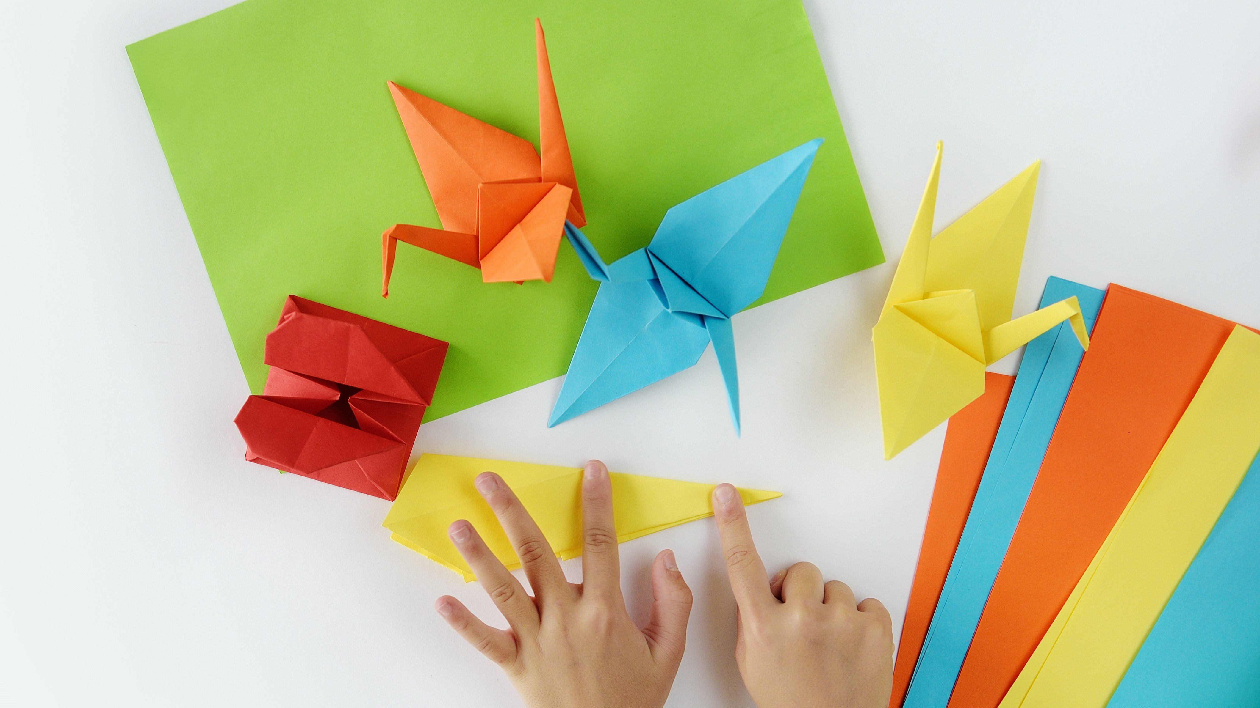 origami fold paper crane