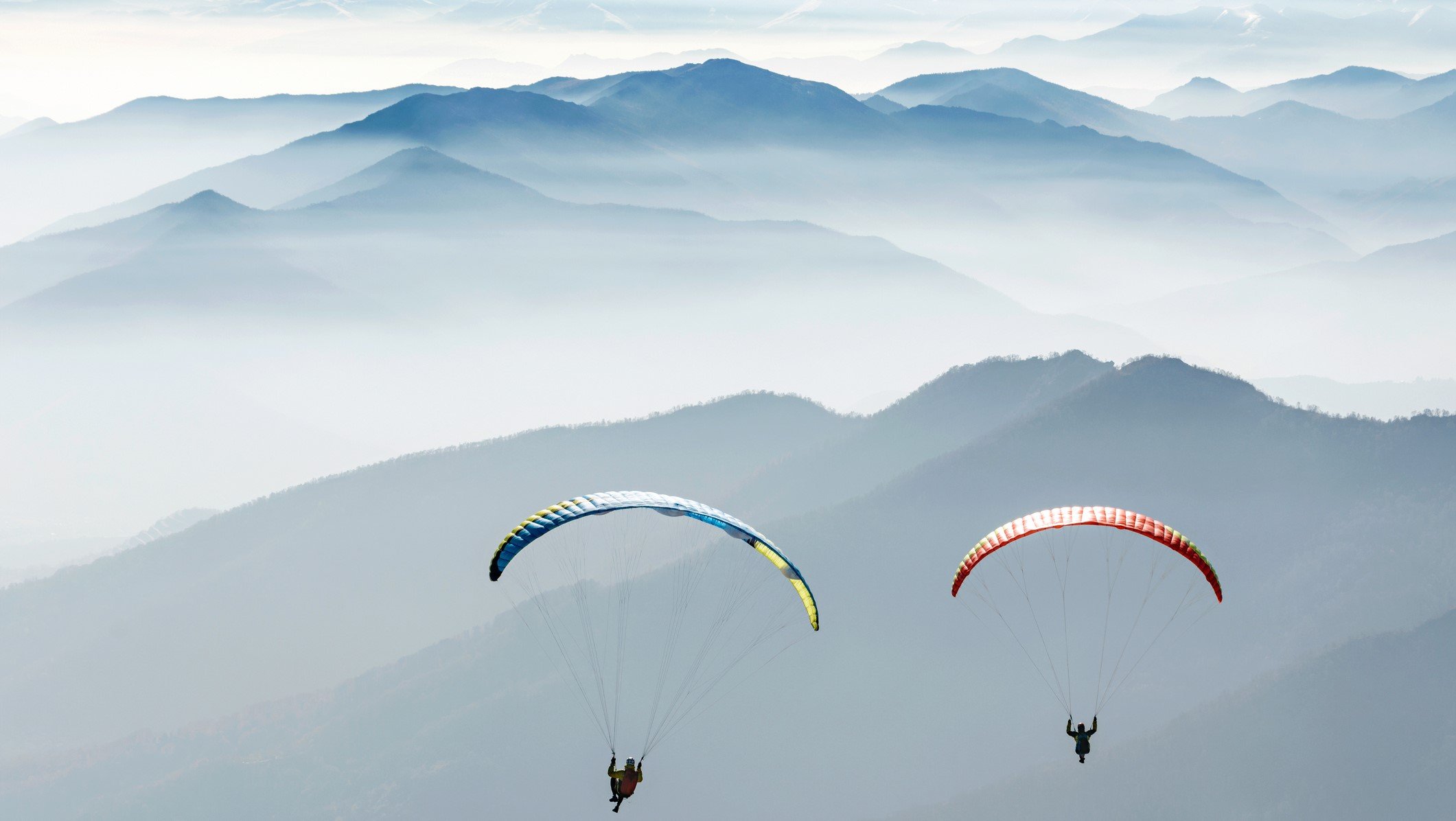 Italy parachute alps mountain paraglide