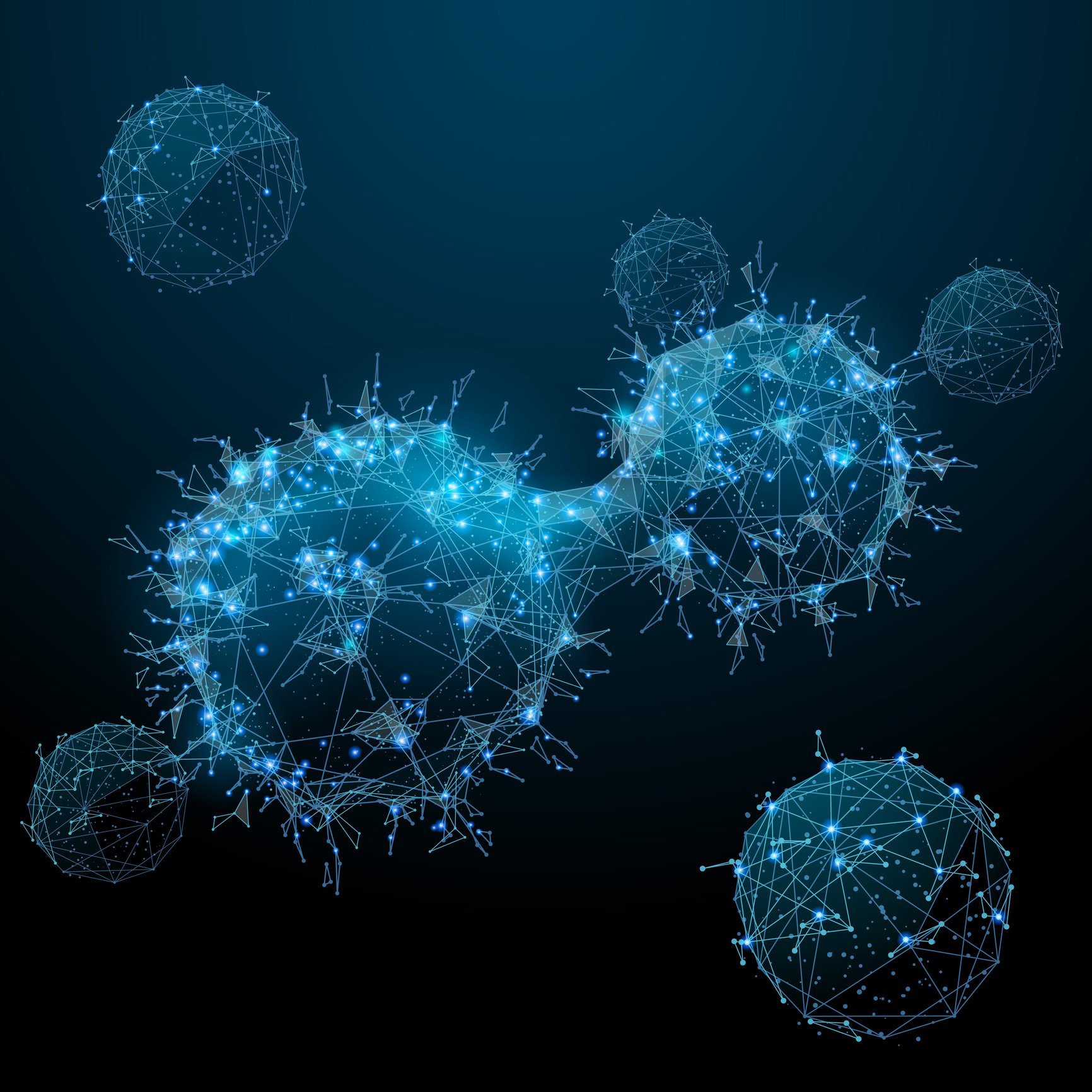 cancer cells blue