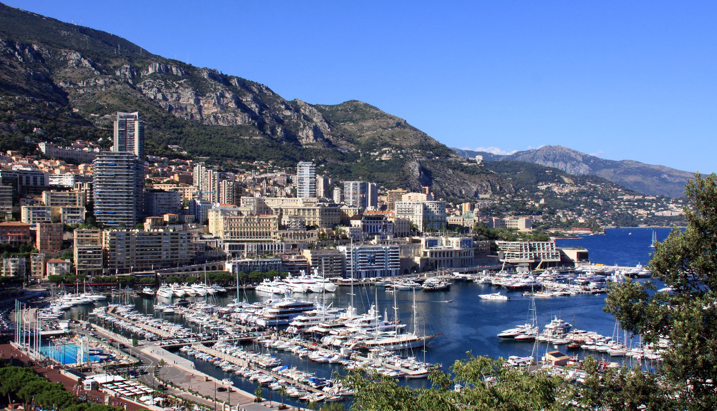 The Monte Carlo district of Monaco