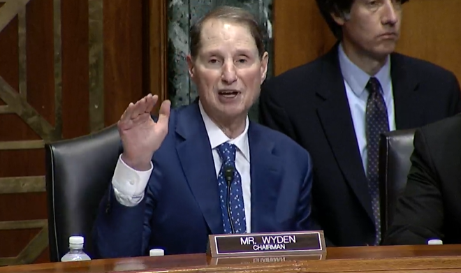 Ron Wyden Chairman Senate Committee on Finance  during a July 26 markup hearing
