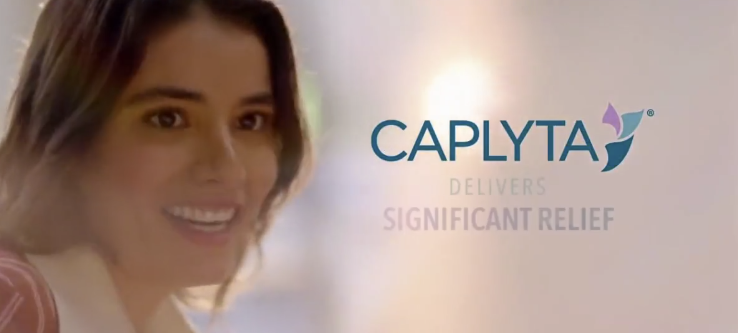 A screenshot from Intra-Cellular Therapies Caplyta Dawn Poolout ad