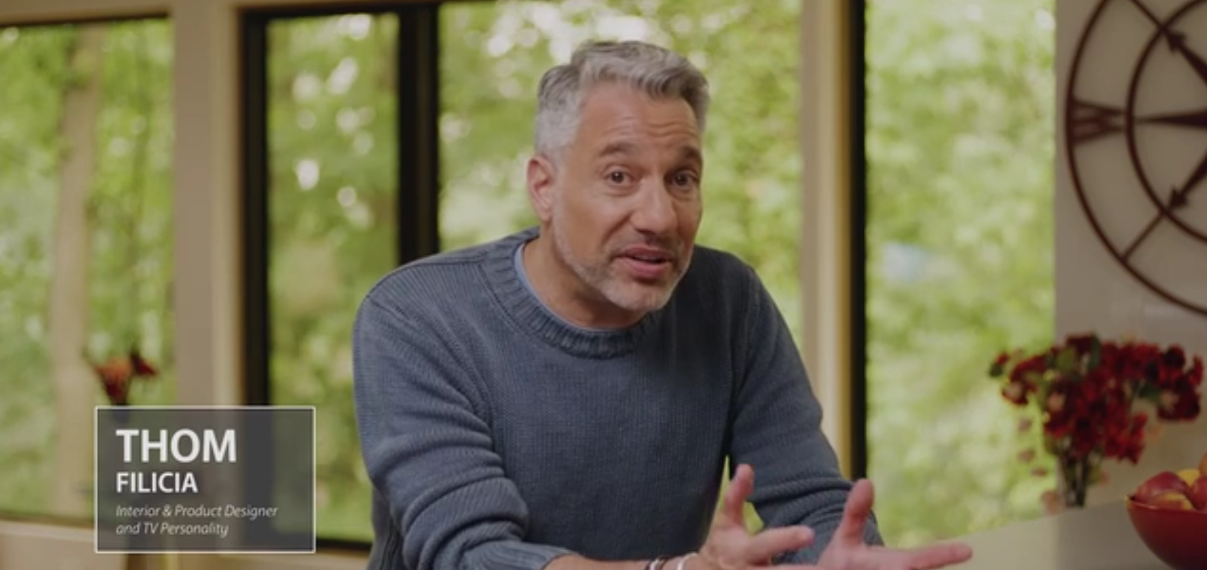 Thom Filicia in a video for GSKs Mapping Myelofibrosis campaign
