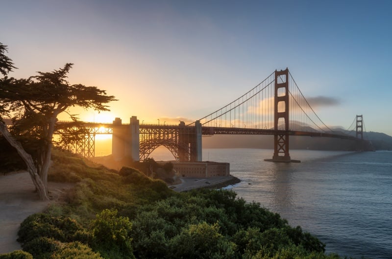 San Francisco Golden Gate sunset