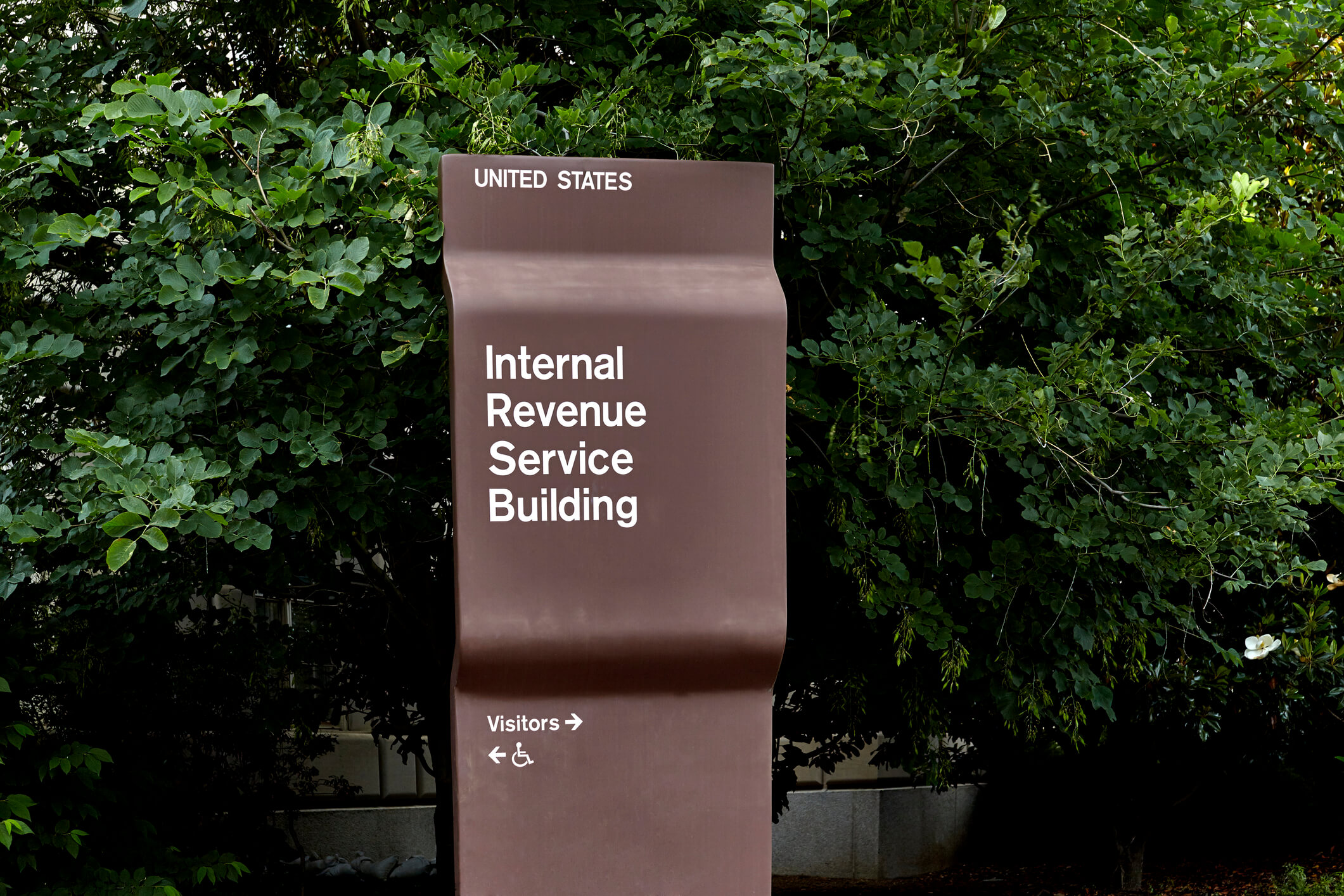 IRS building sign