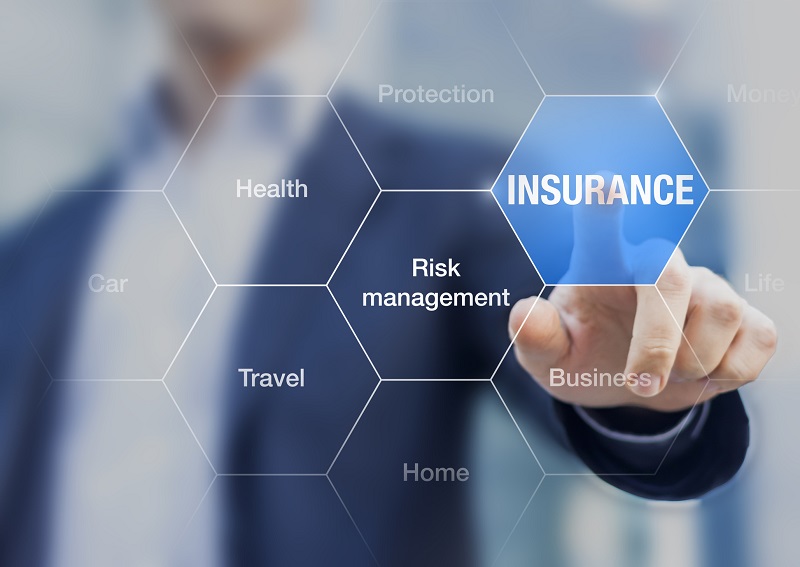 A graphic highlighting the word insurance