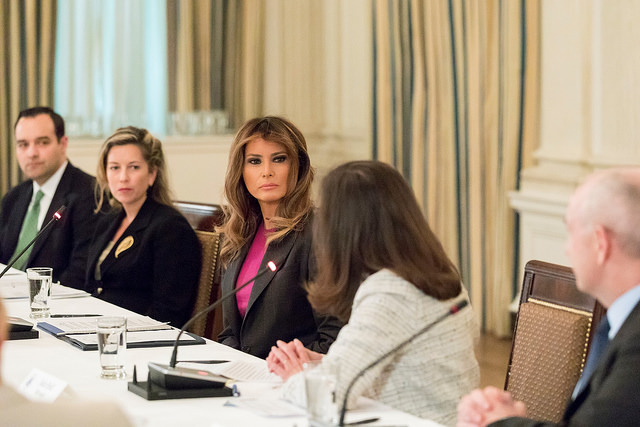 Melania Trump meets with cybersecurity experts