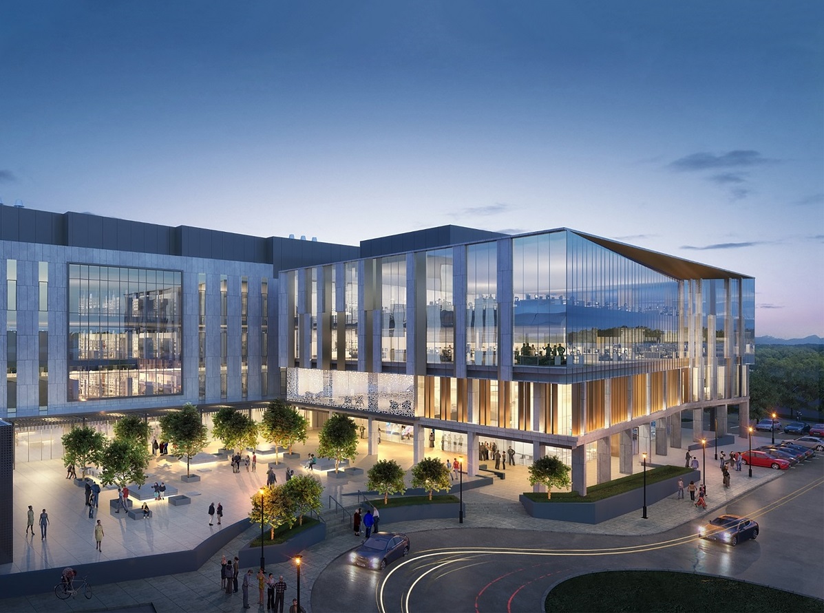 concept rendering of University of Missouris NextGen Precision Health Initiative building