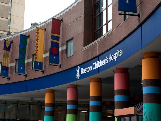 An exterior view of Boston Childrens Hospital