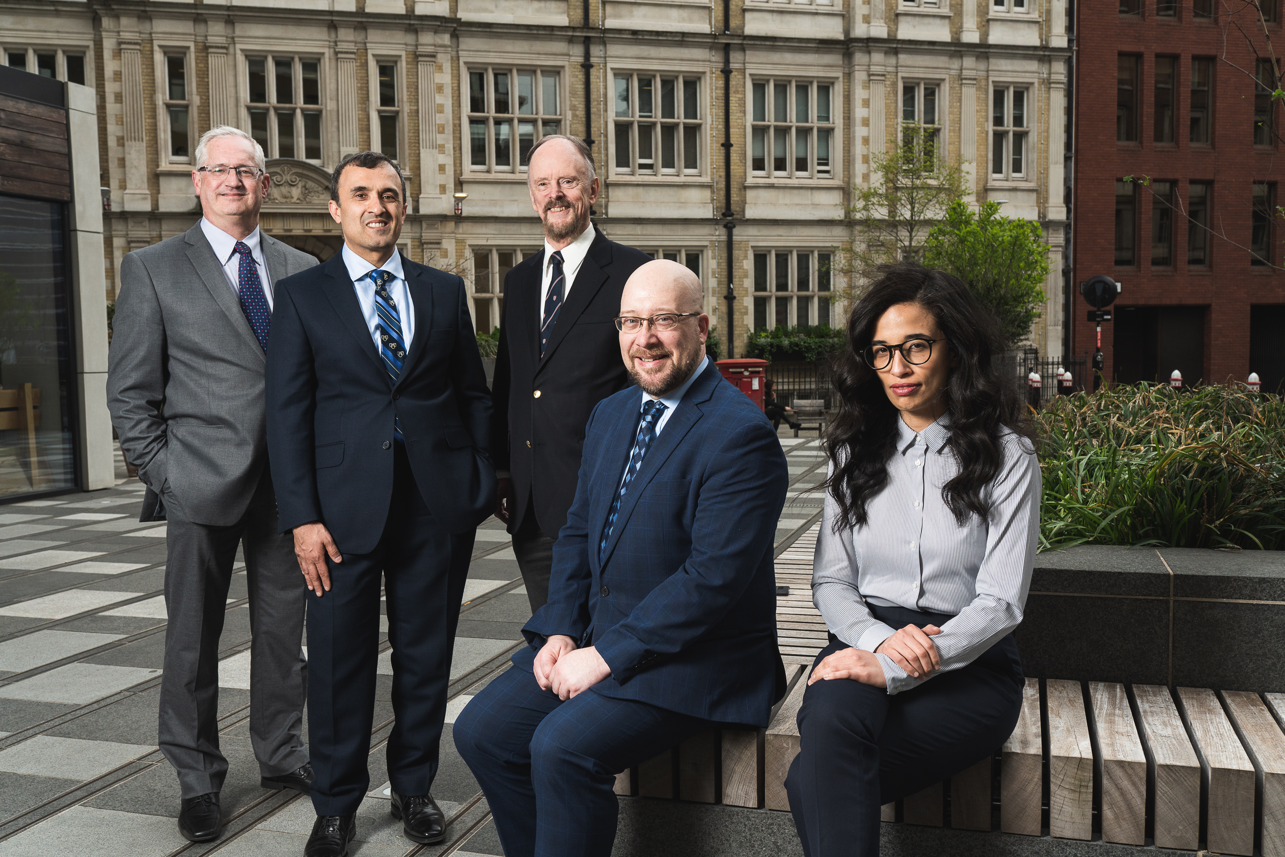 profile photo of five physicians who will lead Mayo Clinics new UK facility