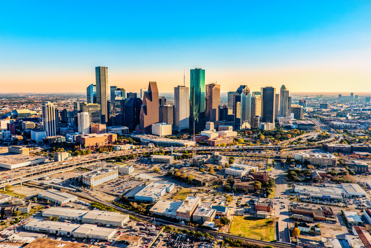 The Houston Texas skyline