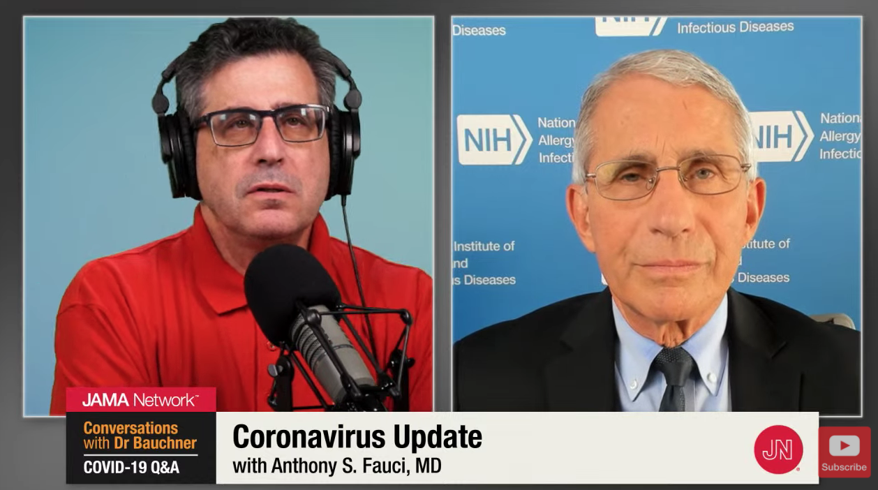 Fauci interviewed by JAMAs Howard Bauchner