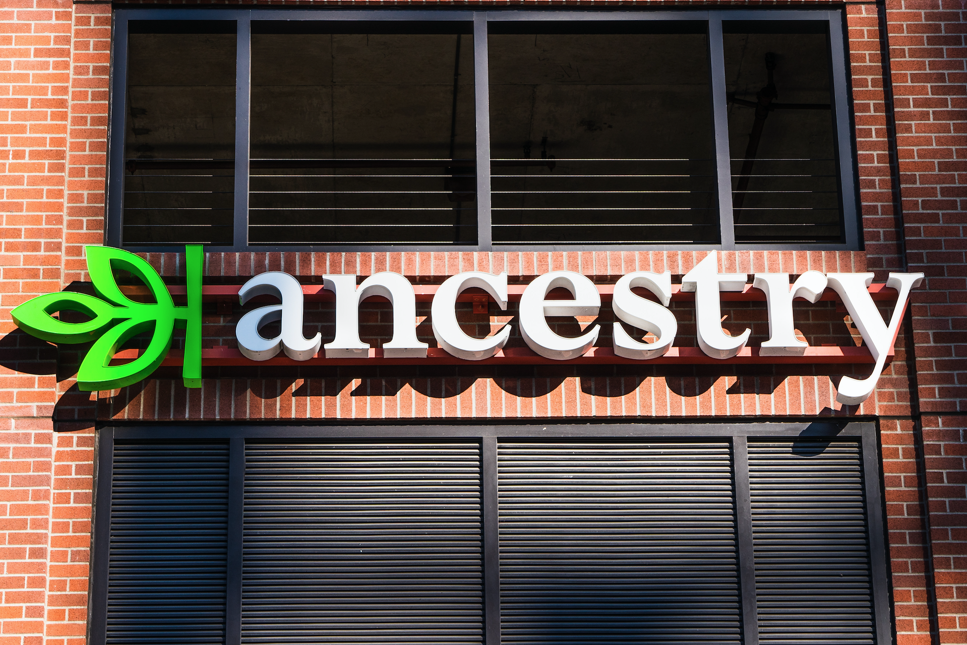 An image outside Ancestrycoms headquarters