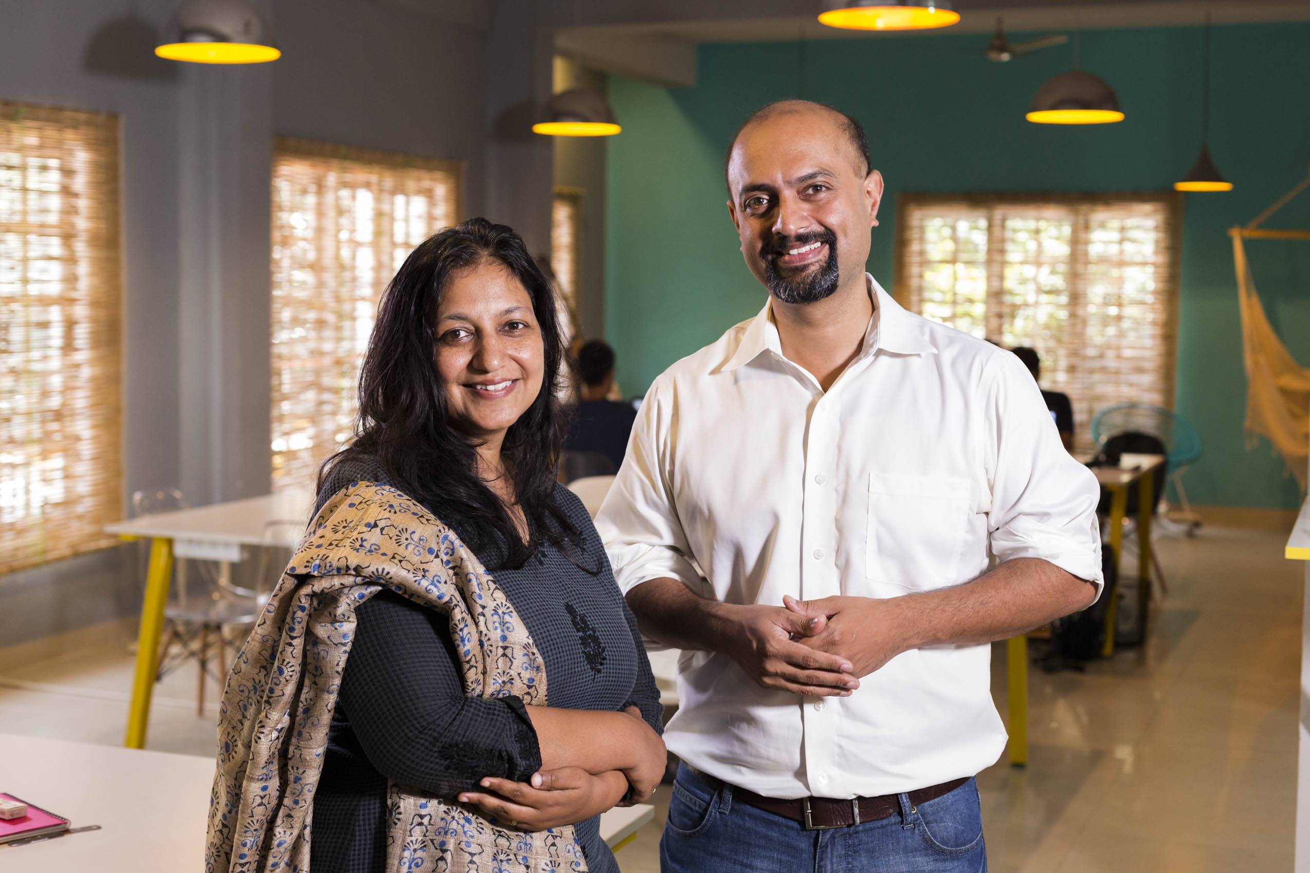 Wysa co-founders Jo Aggarwal and Ramakant Vempati