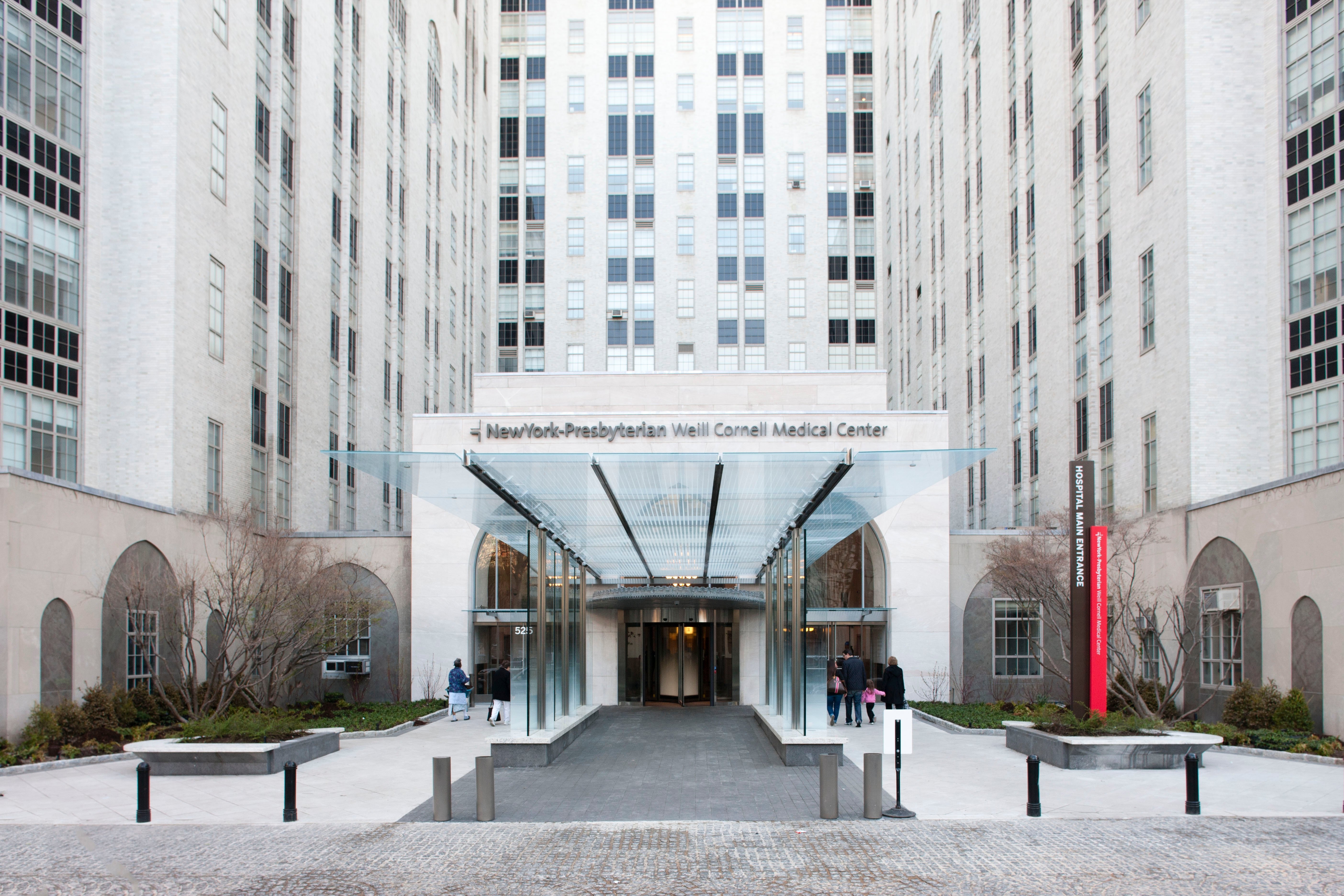 exterior shot of NewYork-PresbyterianWeill Cornell Medical Center building in New York City