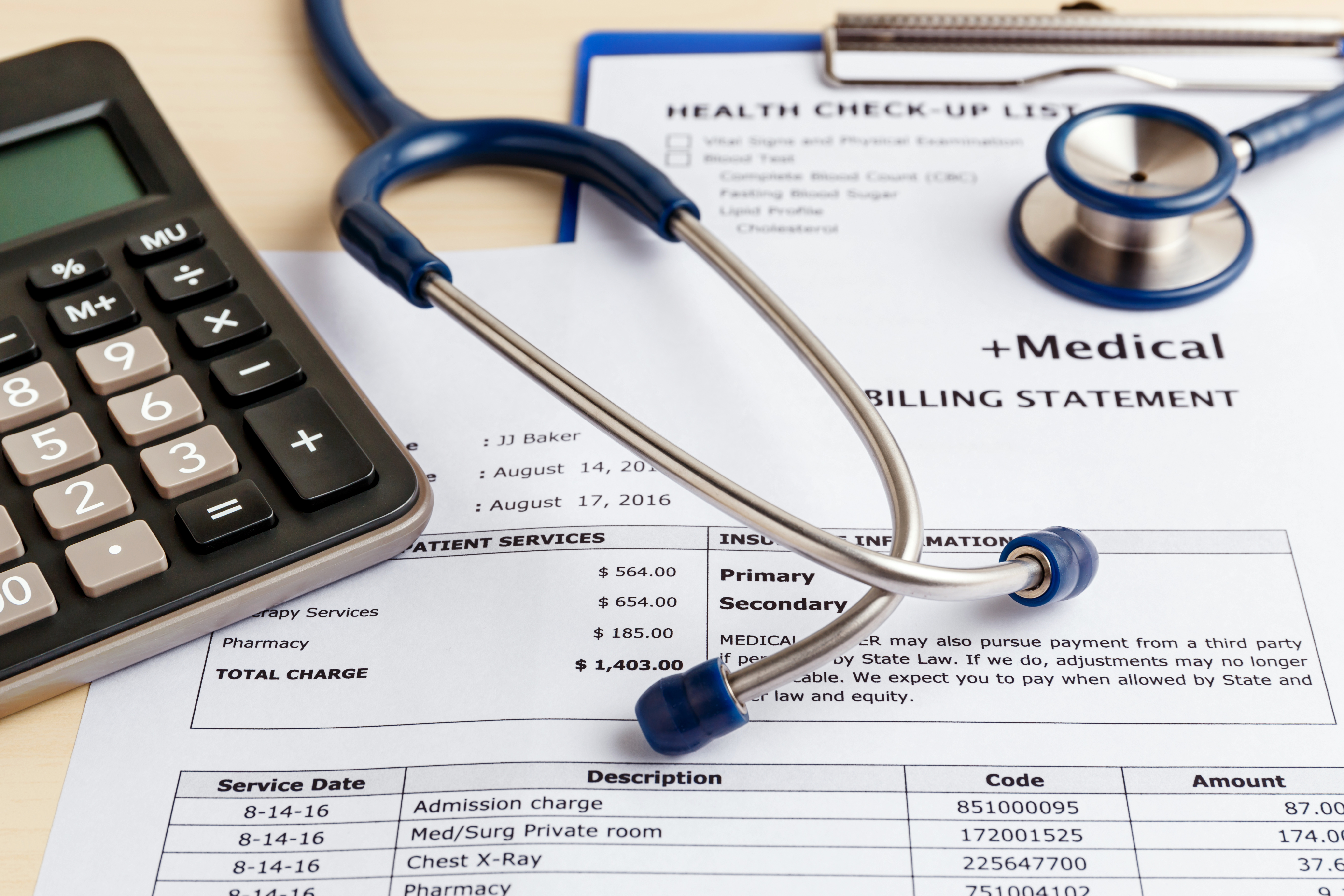 Medical bill healthcare cost price patient spending
