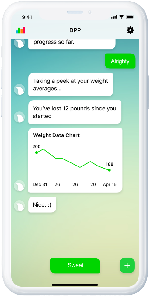 smartphone with screenshot of Lark Health solution