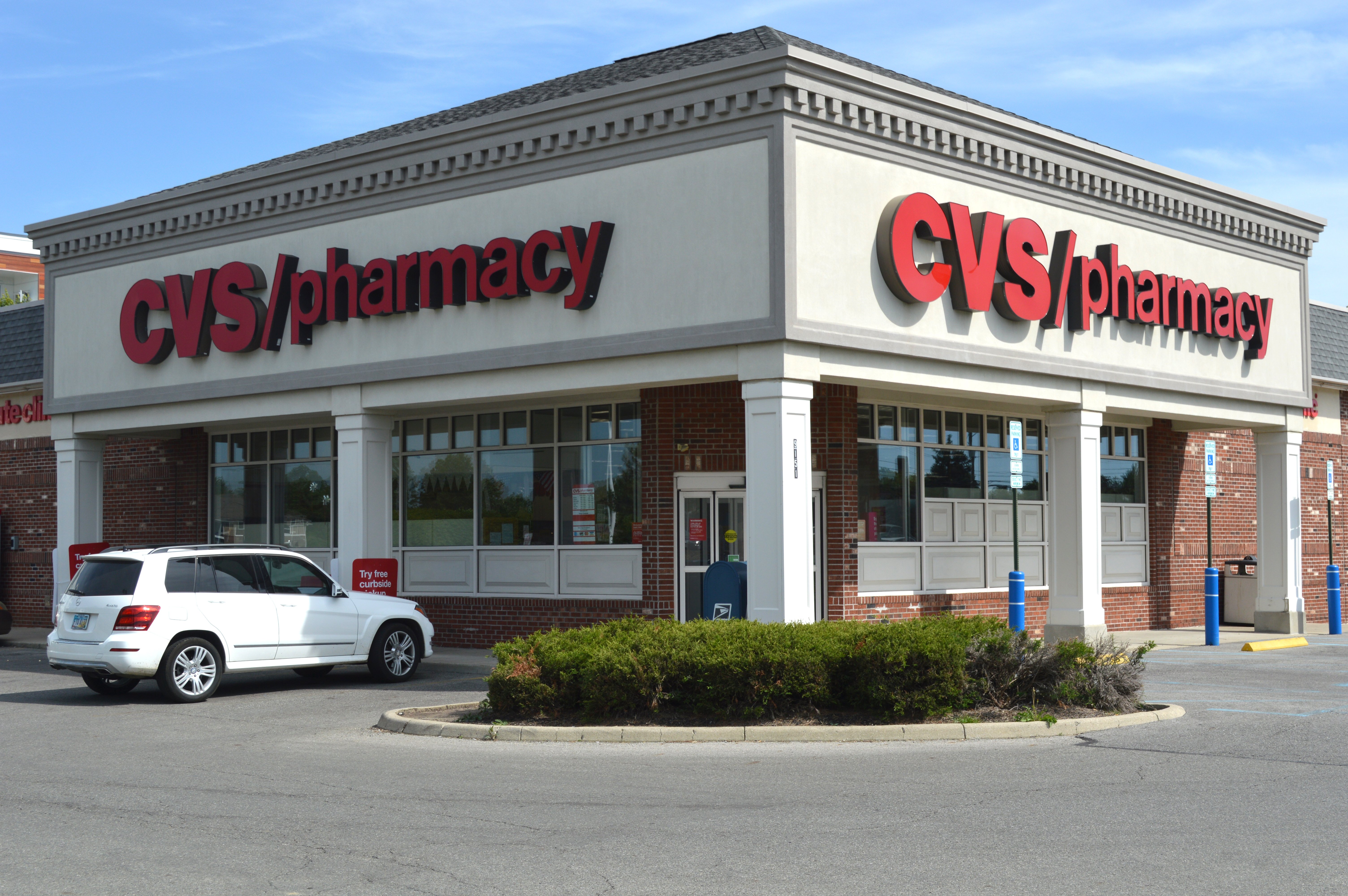 The front entrance of a CVS Pharmacy