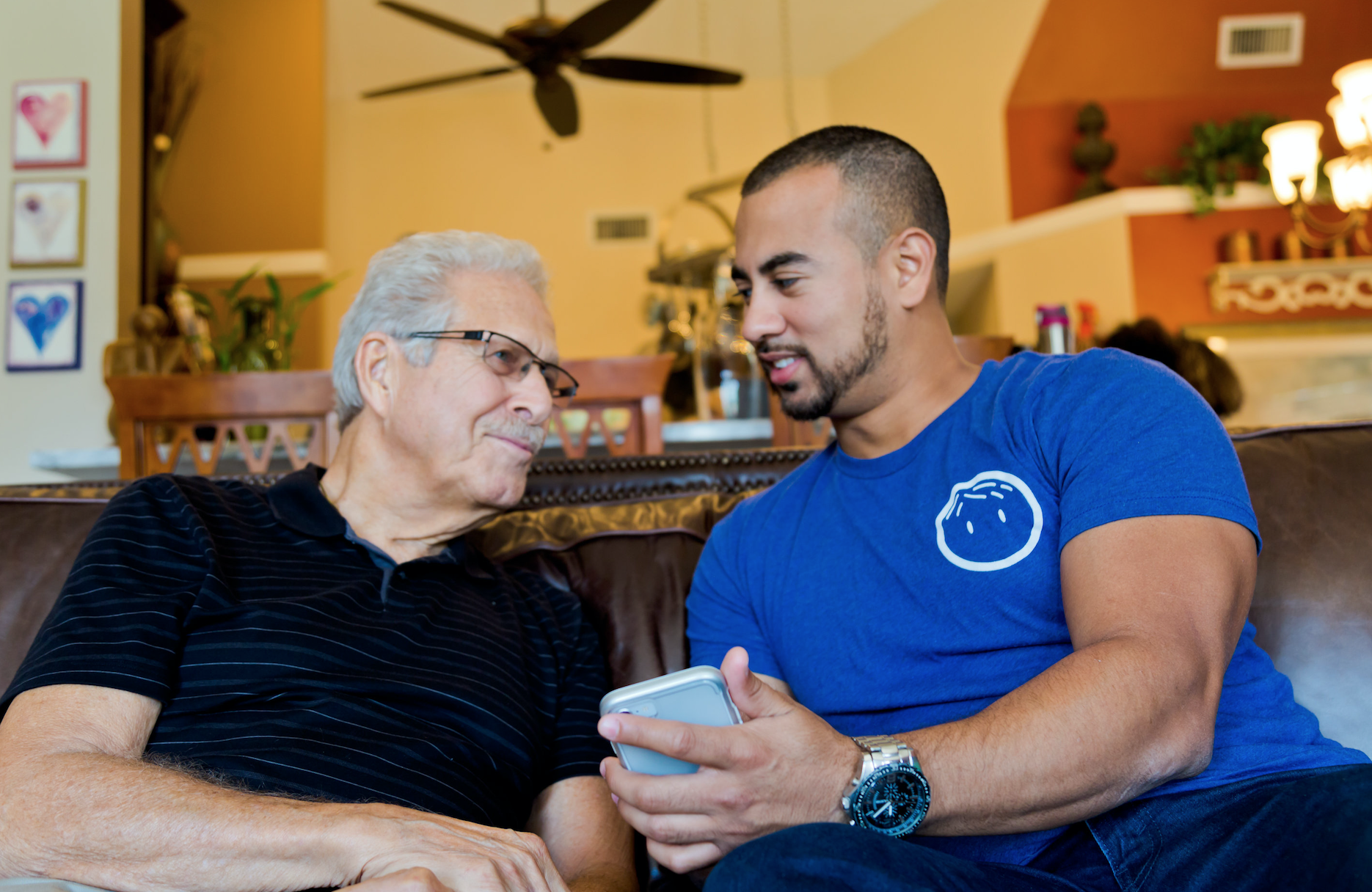 A college student who is a Papa Pal spends time with an aging senior