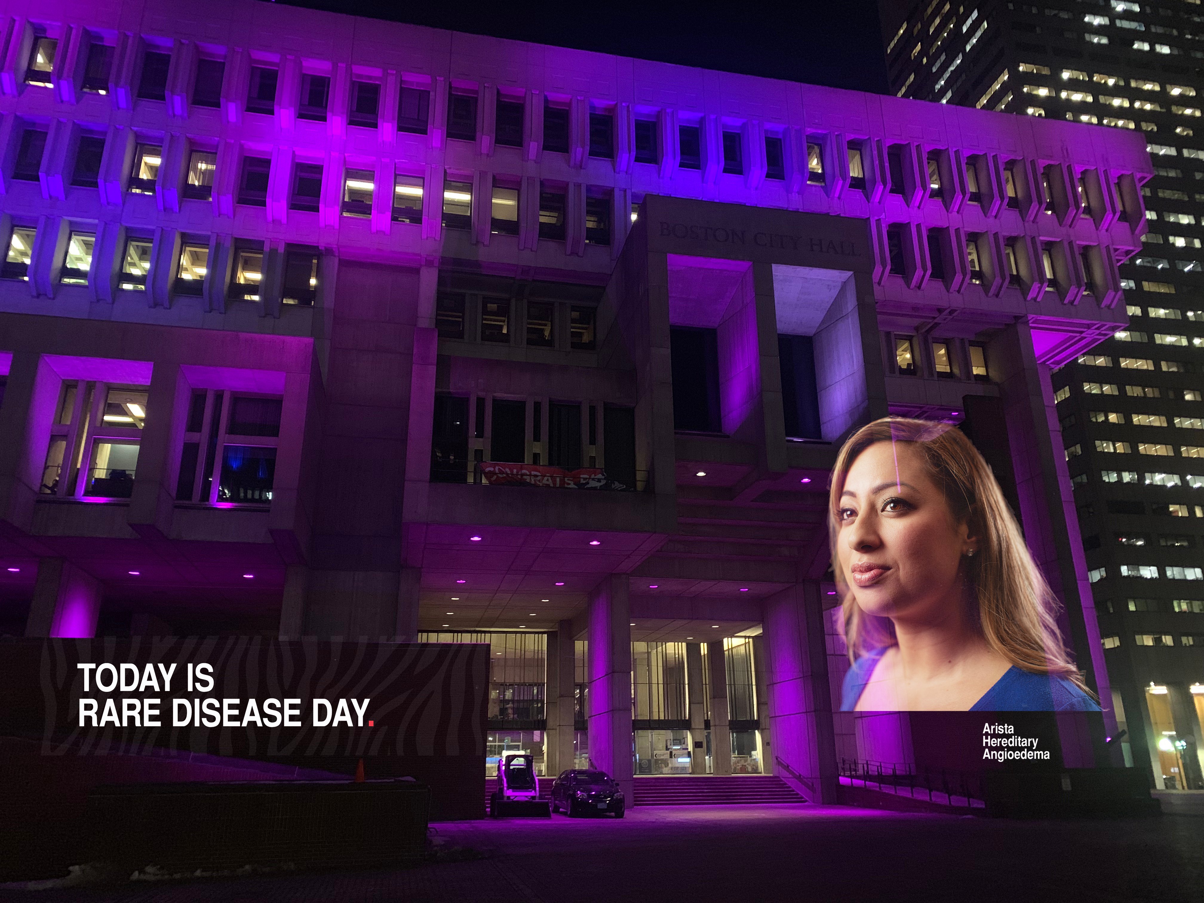 Cambridge BioMarketing Rare Disease Boston City Hall campaign