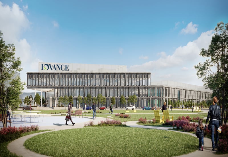 Rendering of Iovance Biotherapeutics cell therapy facility