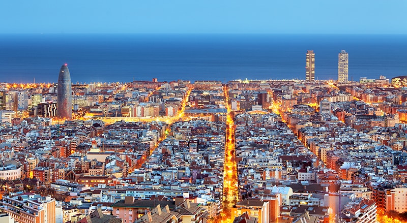 Barcelona skyline - TomasSeredaiStockGetty Images PlusGetty Images