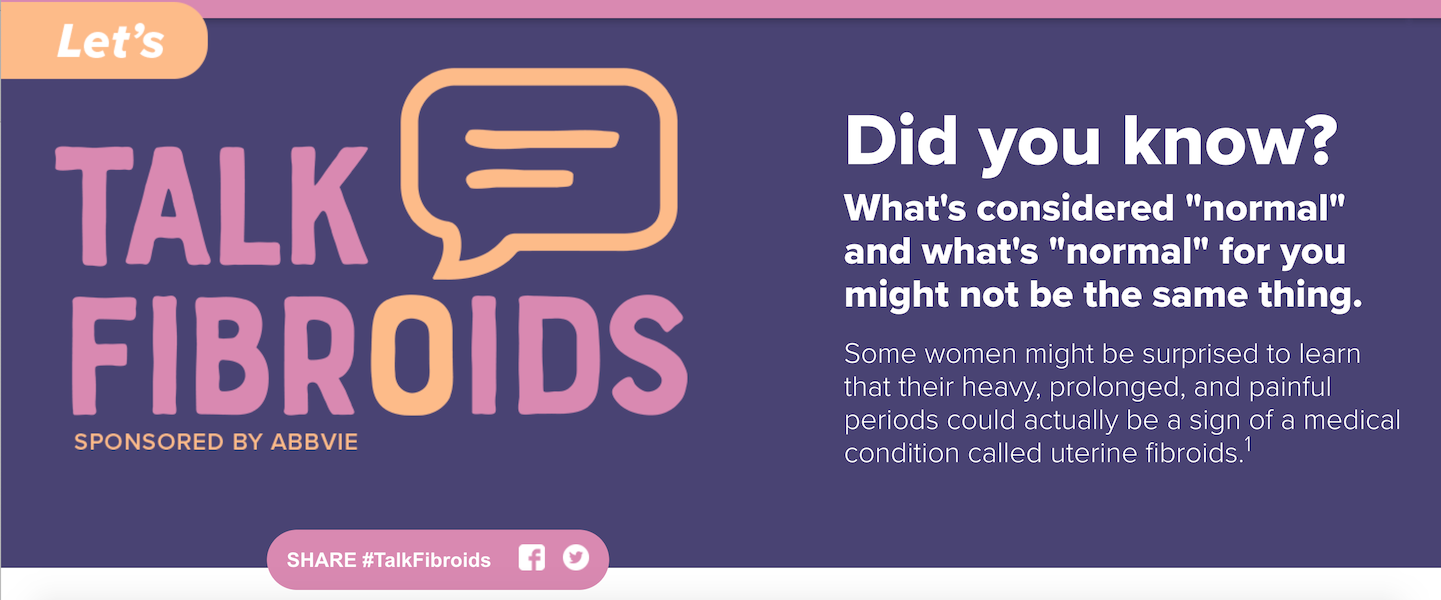 Talk Fibroids website