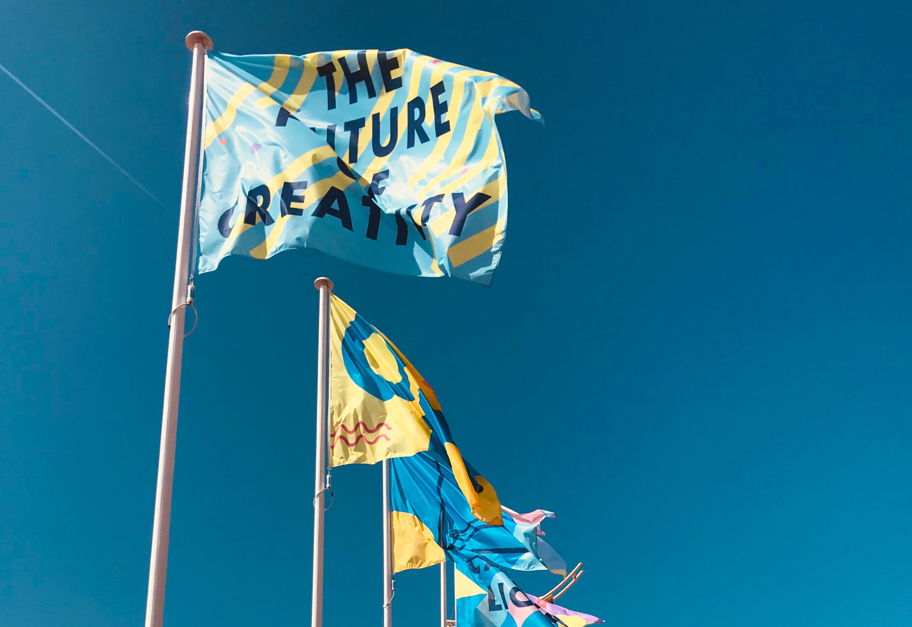 Flags flying outside Cannes Lions 2019