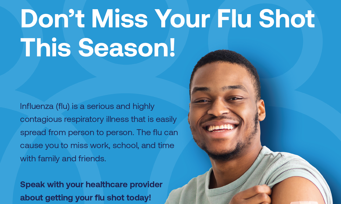 Flu shot poster 2022