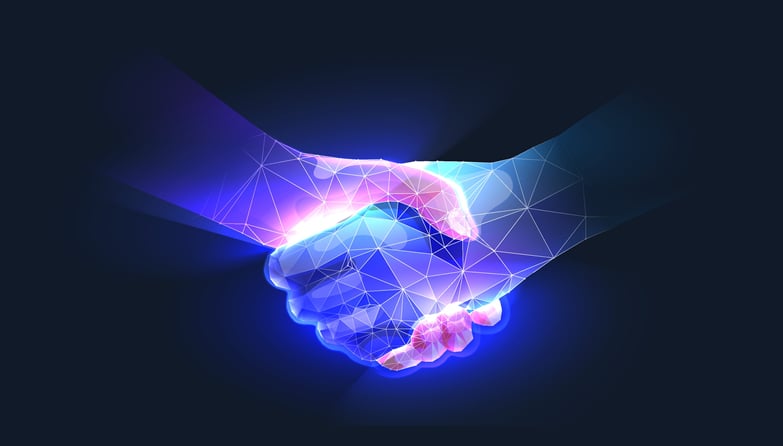 merger virtual handshake