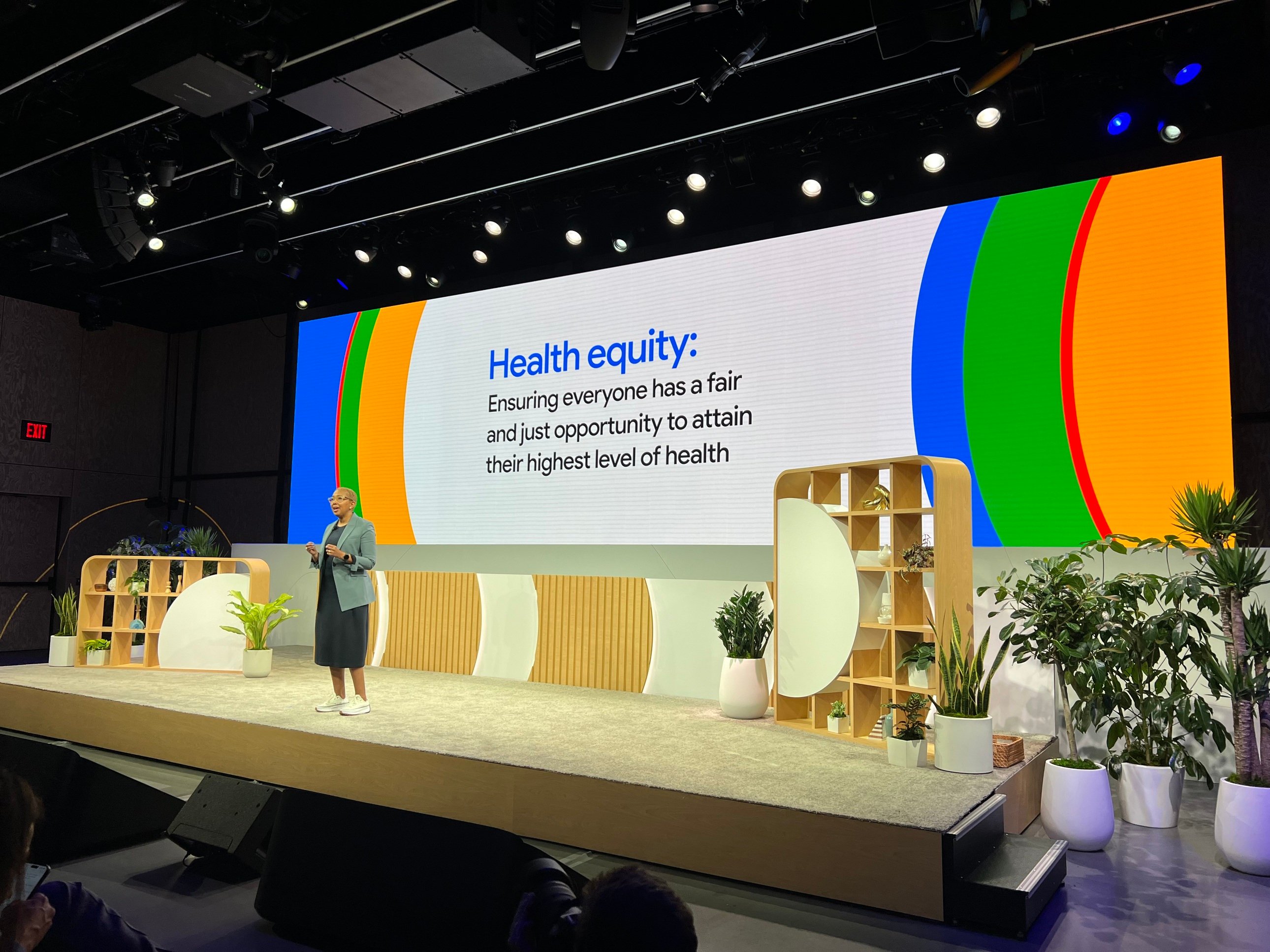 Ivor Horn speaks at Google Health event
