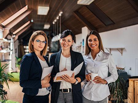 Professional team of women
