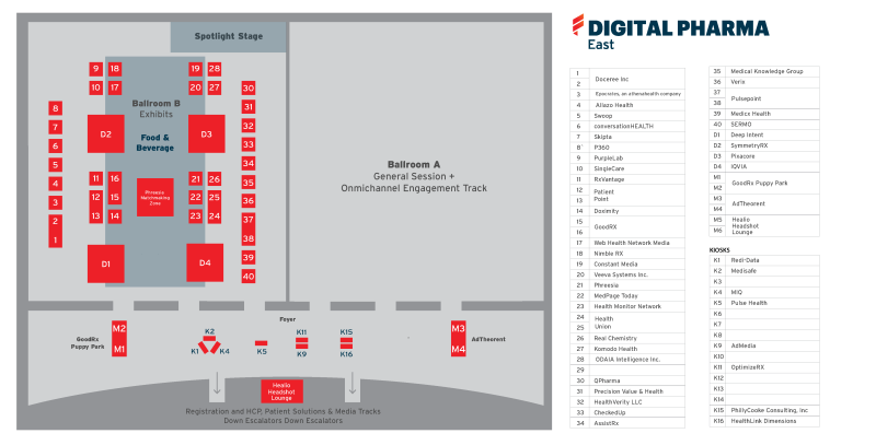 Digital Pharma East 2023 - Floor Plans