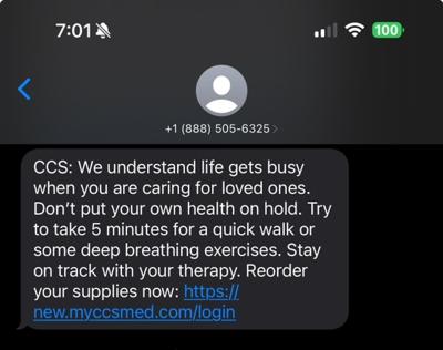 text message CCS
