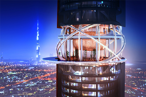 ZAS Architects designs luxury Dubai hotel with indoor rainforest