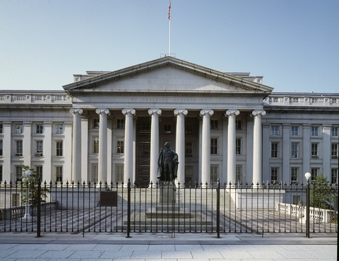 Treasury Department federal building exterior