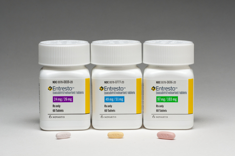 Novartis Entresto packaging