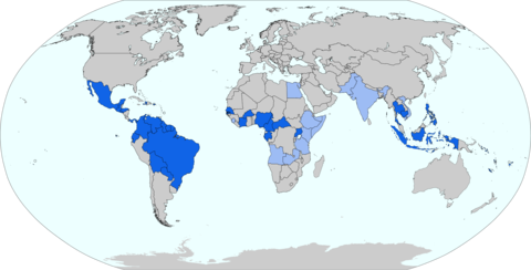 The spread of Zika.